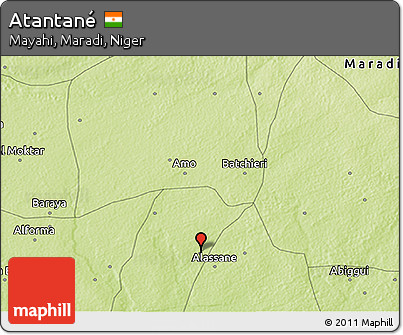 Physical 3D Map of Atantané