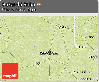 Physical 3D Map of Bakatchi Raba