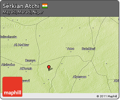 Physical 3D Map of Sèrkian Atchi