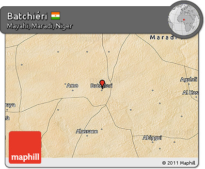 Satellite 3D Map of Batchiéri