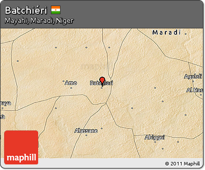 Satellite 3D Map of Batchiéri