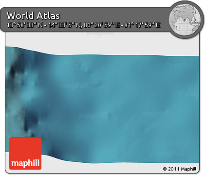 Satellite 3D Map of the Area around 14° 15' 49" N, 80° 49' 29" E