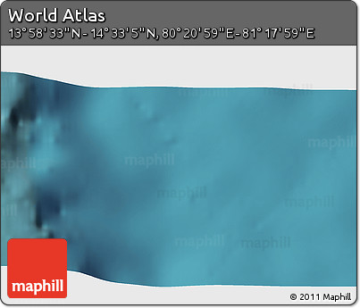 Satellite 3D Map of the Area around 14° 15' 49" N, 80° 49' 29" E