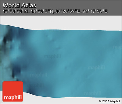 Satellite 3D Map of the Area around 14° 15' 49" N, 80° 49' 29" E