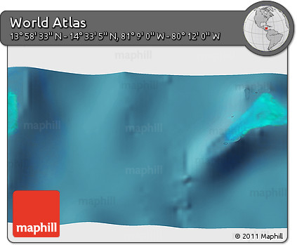Satellite 3D Map of the Area around 14° 15' 49" N, 80° 40' 30" W