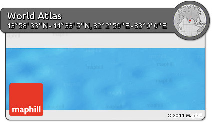 Physical Panoramic Map of the Area around 14° 15' 49" N, 82° 31' 30" E