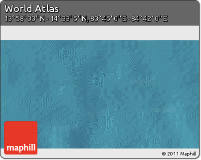 Satellite 3D Map of the Area around 14° 15' 49" N, 84° 13' 29" E