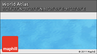 Physical Panoramic Map of the Area around 14° 15' 49" N, 85° 4' 29" E