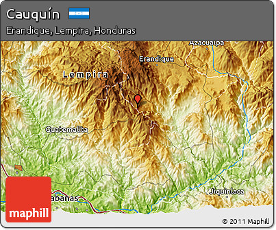 Physical 3D Map of Cauquín