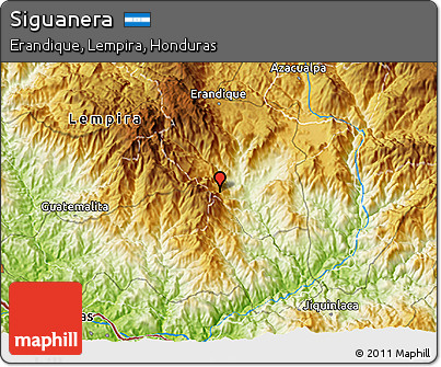 Physical 3D Map of Siguanera