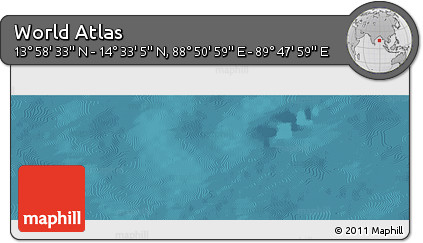 Satellite Panoramic Map of the Area around 14° 15' 49" N, 89° 19' 29" E