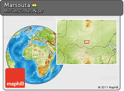 Physical Location Map of Marsouta