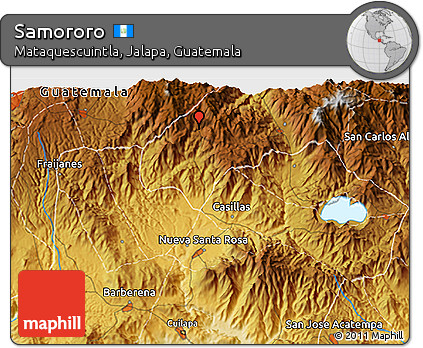 Physical 3D Map of Samororo