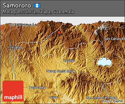 Physical 3D Map of Samororo