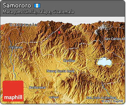Physical 3D Map of Samororo