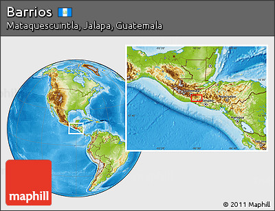 Physical Location Map of Barrios