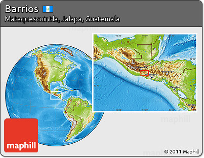 Physical Location Map of Barrios