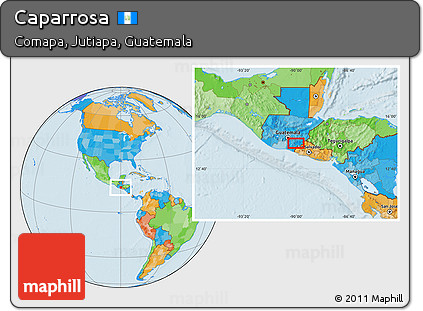 Political Location Map of Caparrosa
