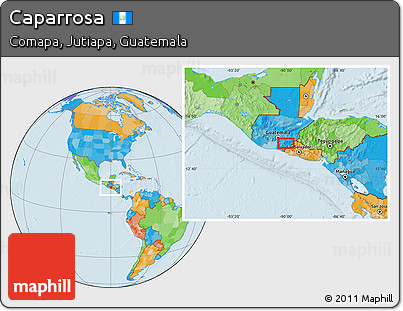 Political Location Map of Caparrosa
