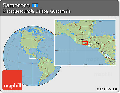Savanna Style Location Map of Samororo