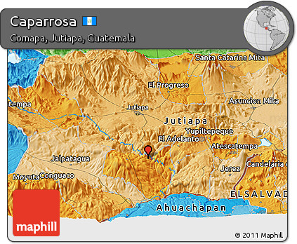Political Panoramic Map of Caparrosa