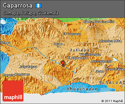 Political Panoramic Map of Caparrosa