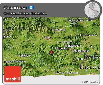 Satellite Panoramic Map of Caparrosa