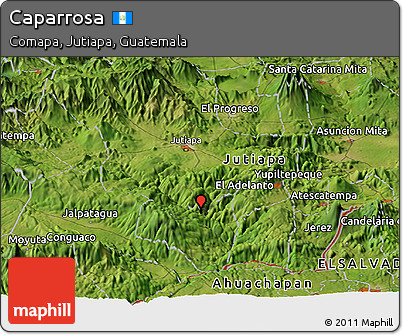 Satellite Panoramic Map of Caparrosa