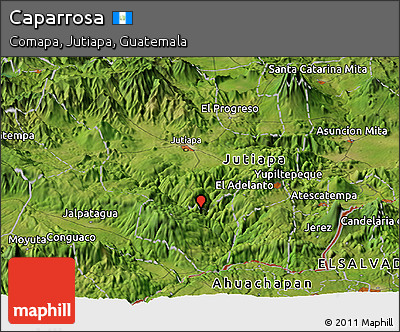 Satellite Panoramic Map of Caparrosa