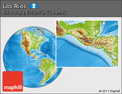 Physical Location Map of Los Ríos