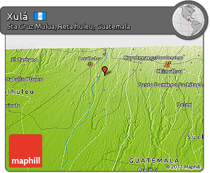 Physical 3D Map of Xulá