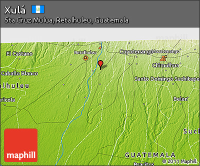 Physical 3D Map of Xulá