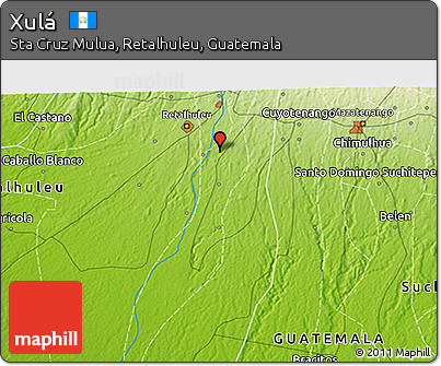 Physical 3D Map of Xulá