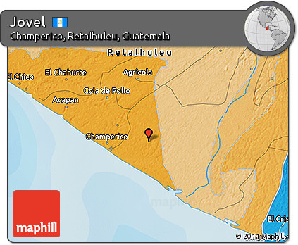 Political 3D Map of Jovel