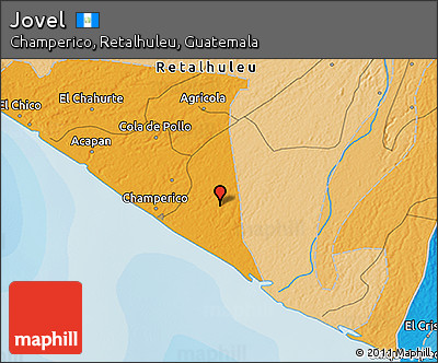 Political 3D Map of Jovel