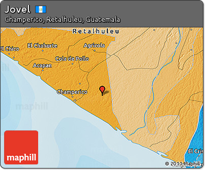 Political 3D Map of Jovel