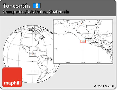 Blank Location Map of Toncontín