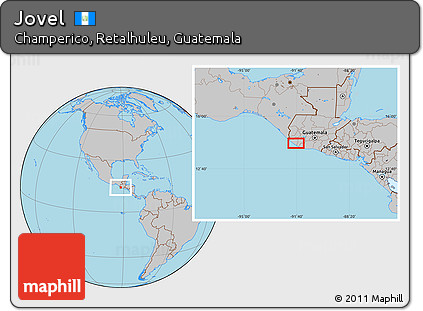 Gray Location Map of Jovel