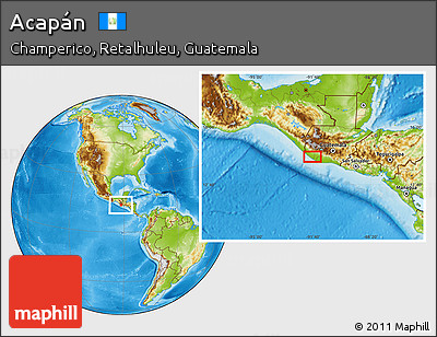 Physical Location Map of Acapán