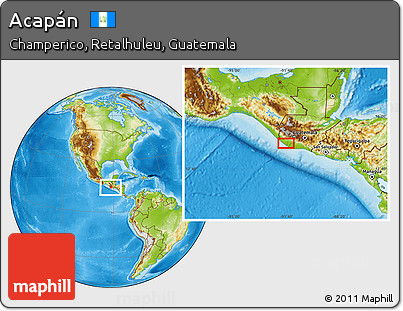 Physical Location Map of Acapán