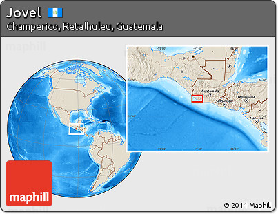 Shaded Relief Location Map of Jovel