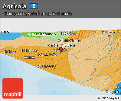 Political Panoramic Map of Agrícola