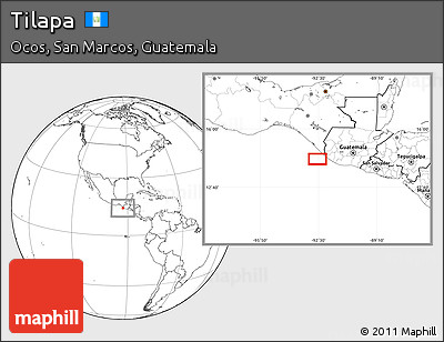 Blank Location Map of Tilapa