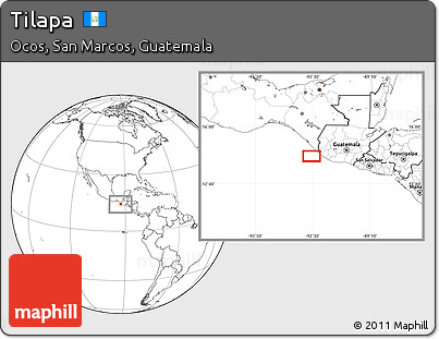 Blank Location Map of Tilapa