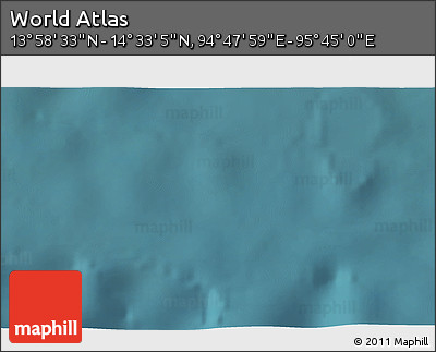 Satellite 3D Map of the Area around 14° 15' 49" N, 95° 16' 30" E