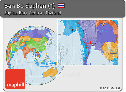 Political Location Map of Ban Bo Suphan (1)