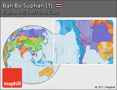 Political Location Map of Ban Bo Suphan (1)