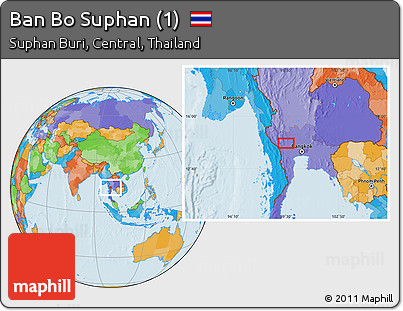 Political Location Map of Ban Bo Suphan (1)