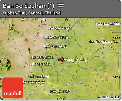 Satellite Map of Ban Bo Suphan (1)