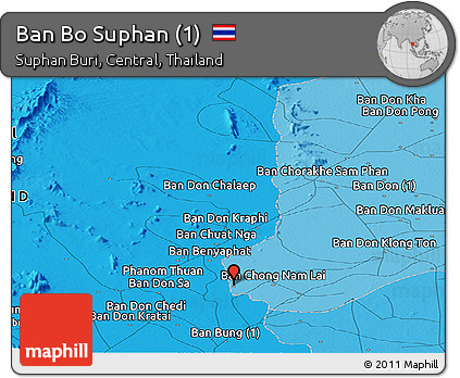 Political Panoramic Map of Ban Bo Suphan (1)